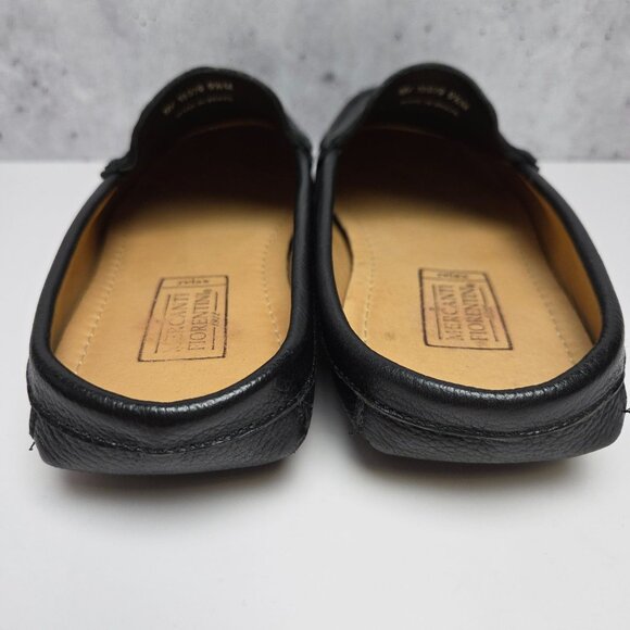 Mercanti Fiorentini Black Leather Mocc Loafers Driving Slippers Mens Size 9.5 - Picture 7 of 10